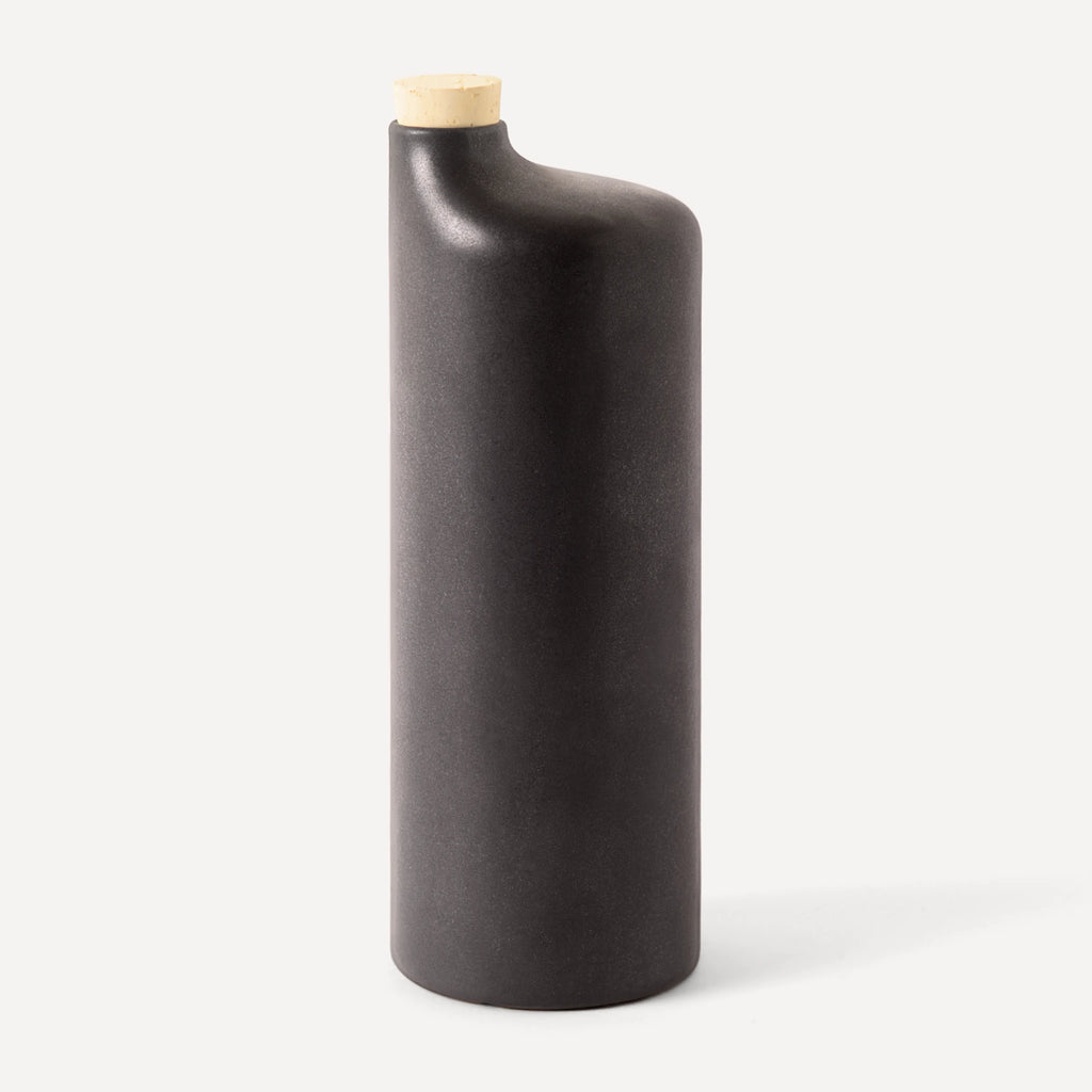 Araque | Handmade Ceramic Bottle - Anthrazit Matte Black - 560 ml