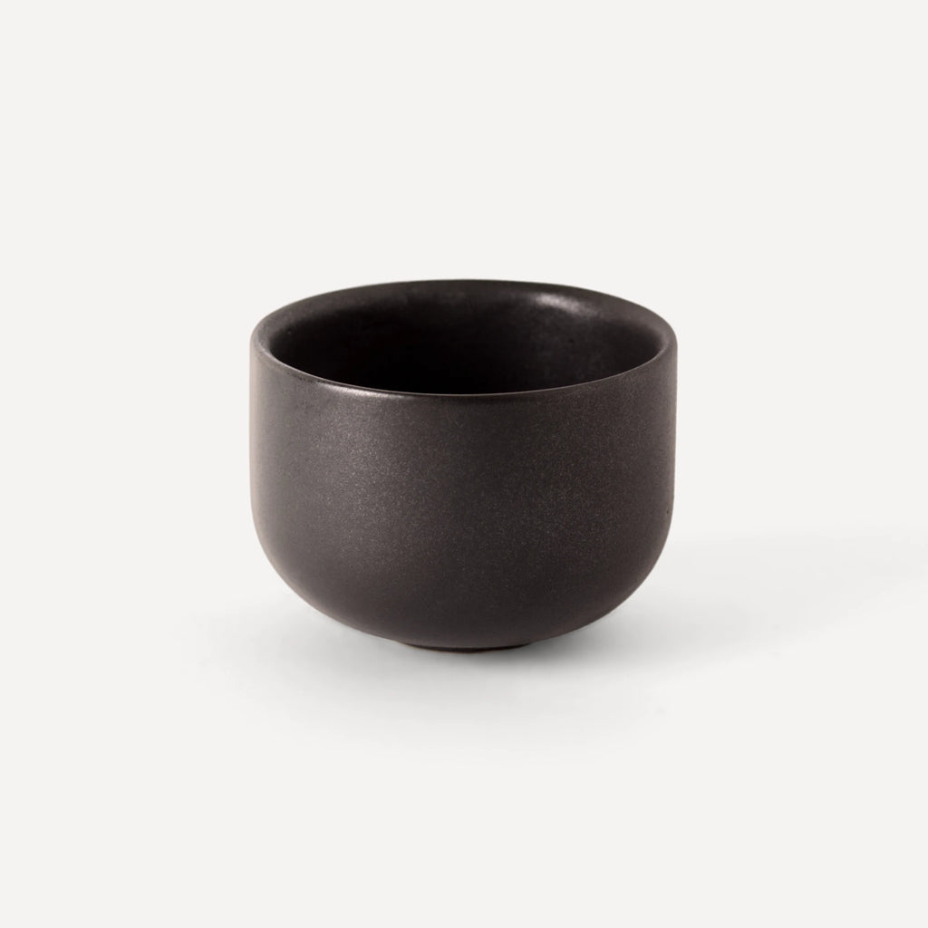 Chirpie | Handmade Ceramic Tea Cup  - Anthrazit Matte Black - 150 ml