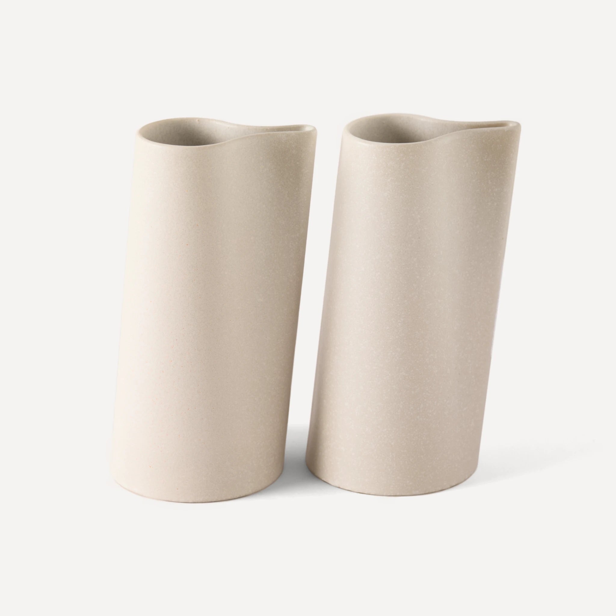 Fold | Handmade Ceramic Pitcher - Stone Grey - 800 ml