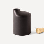 Araque | Handmade Ceramic Carafe - Anthrazit Matte Black - 220 ml