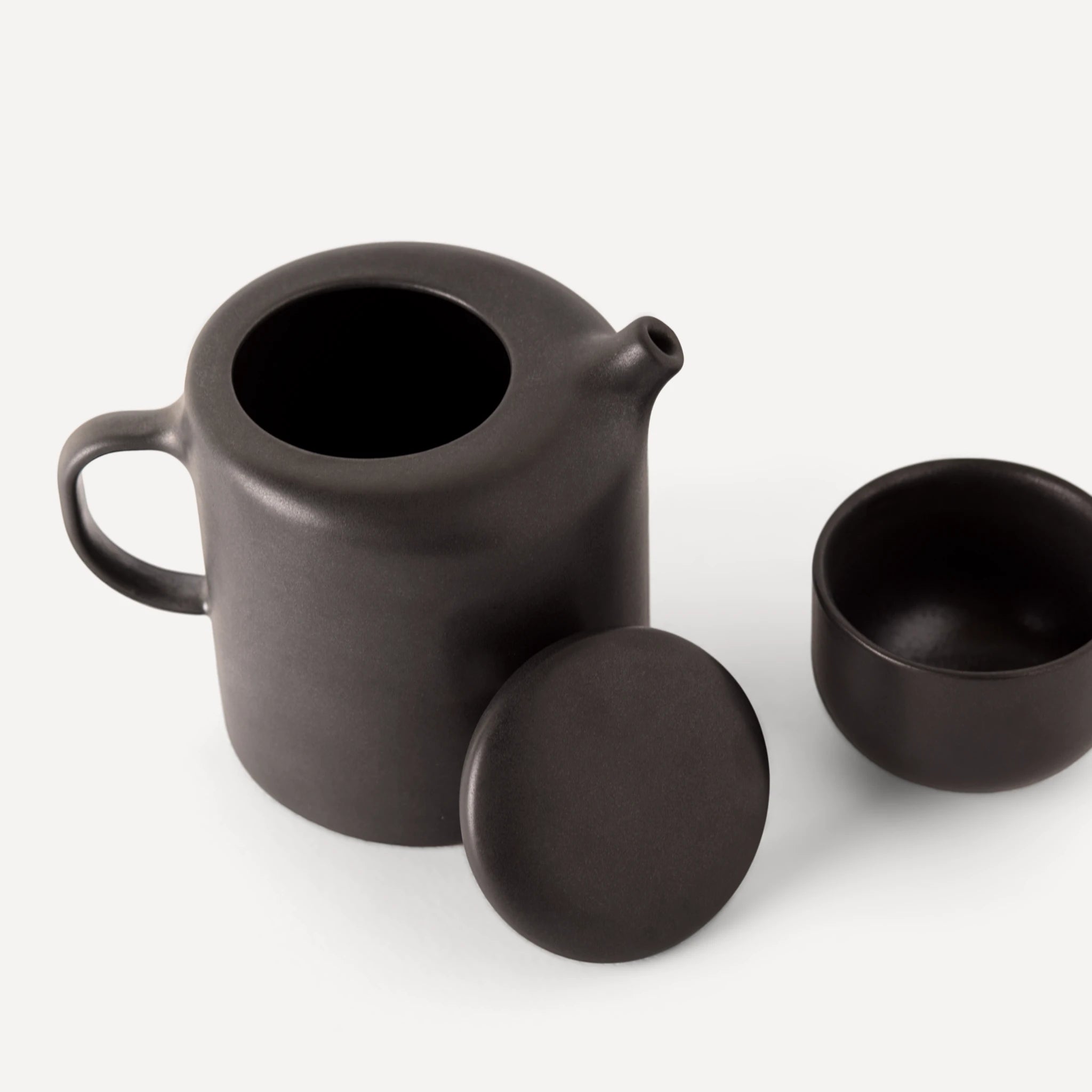 Chirpie | Handmade Teapot  - Anthrazit Matte Black - 700 ml