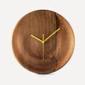 Dunes | Handmade 3D Carved Wooden Clock – Walnut