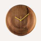 Dunes | Handmade 3D Carved Wooden Clock – Walnut