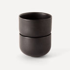 Chirpie | Handmade Ceramic Tea Cup  - Anthrazit Matte Black - 150 ml