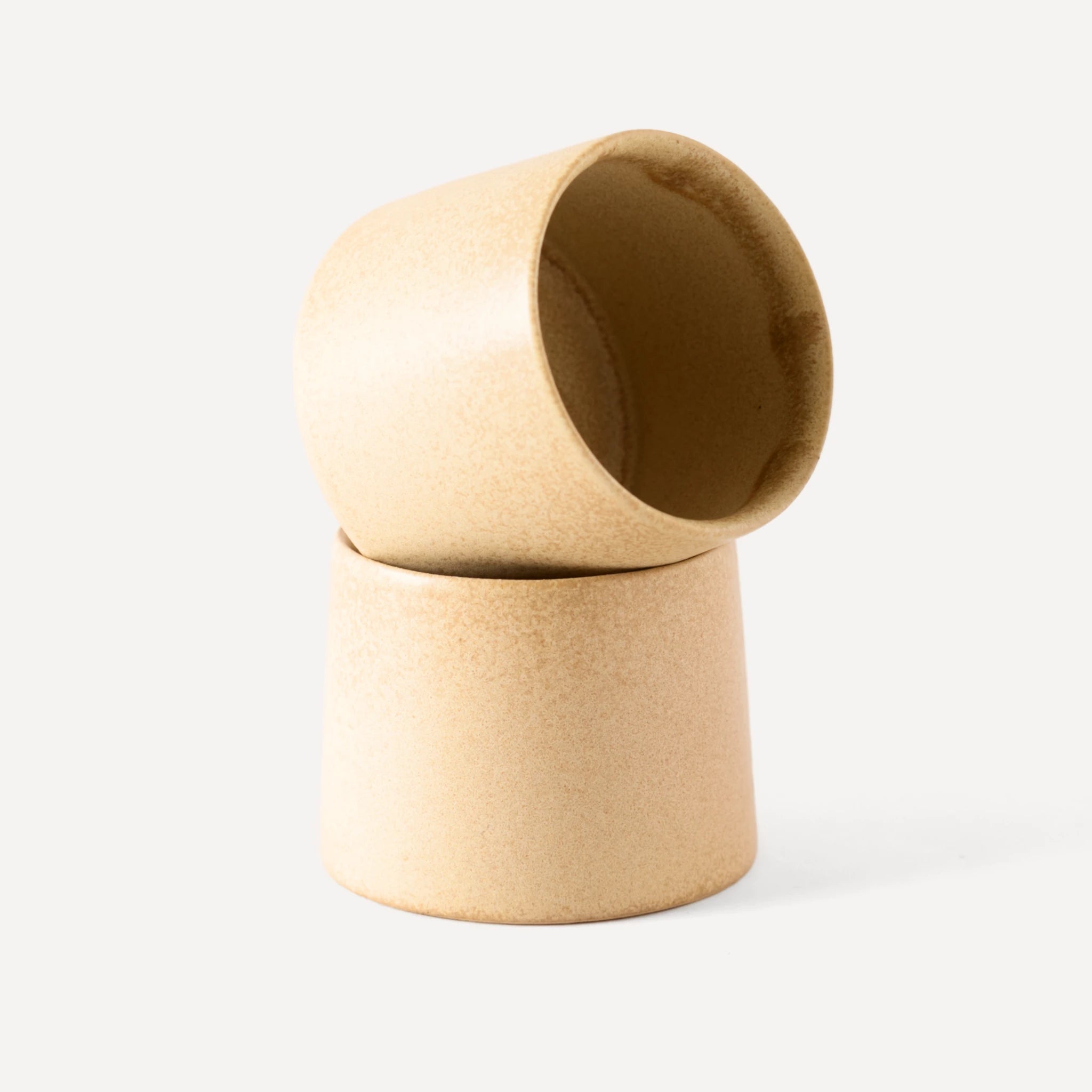 Sprout Mini | Handmade Ceramic Cup - Stone Beige - 120 ml