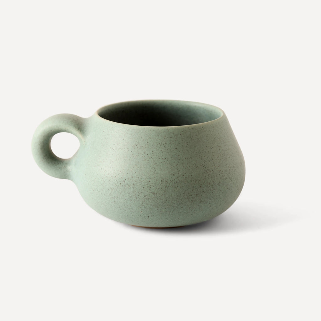 Kamshé | Handmade Ceramic Cup - Sage Green - 320 ml