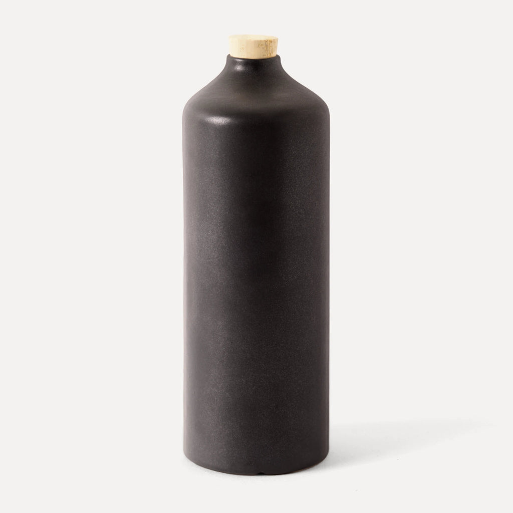 Araque | Handmade Ceramic Bottle - Anthrazit Matte Black - 560 ml