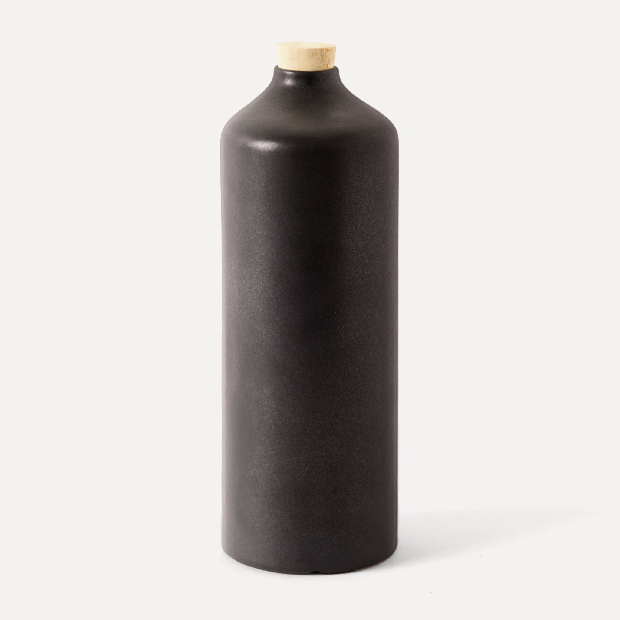 Araque | Handmade Ceramic Bottle - Anthrazit Matte Black - 560 ml