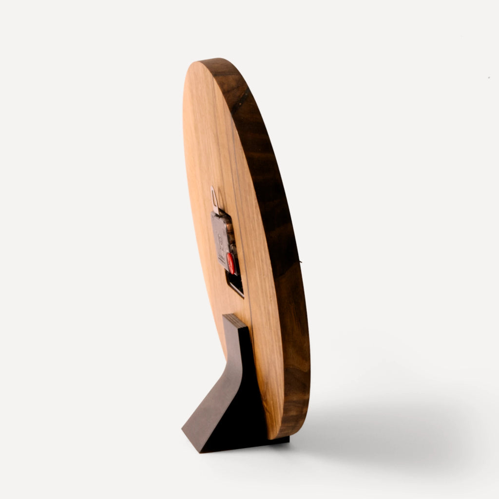 Dunes | Handmade 3D Carved Wooden Clock – Walnut