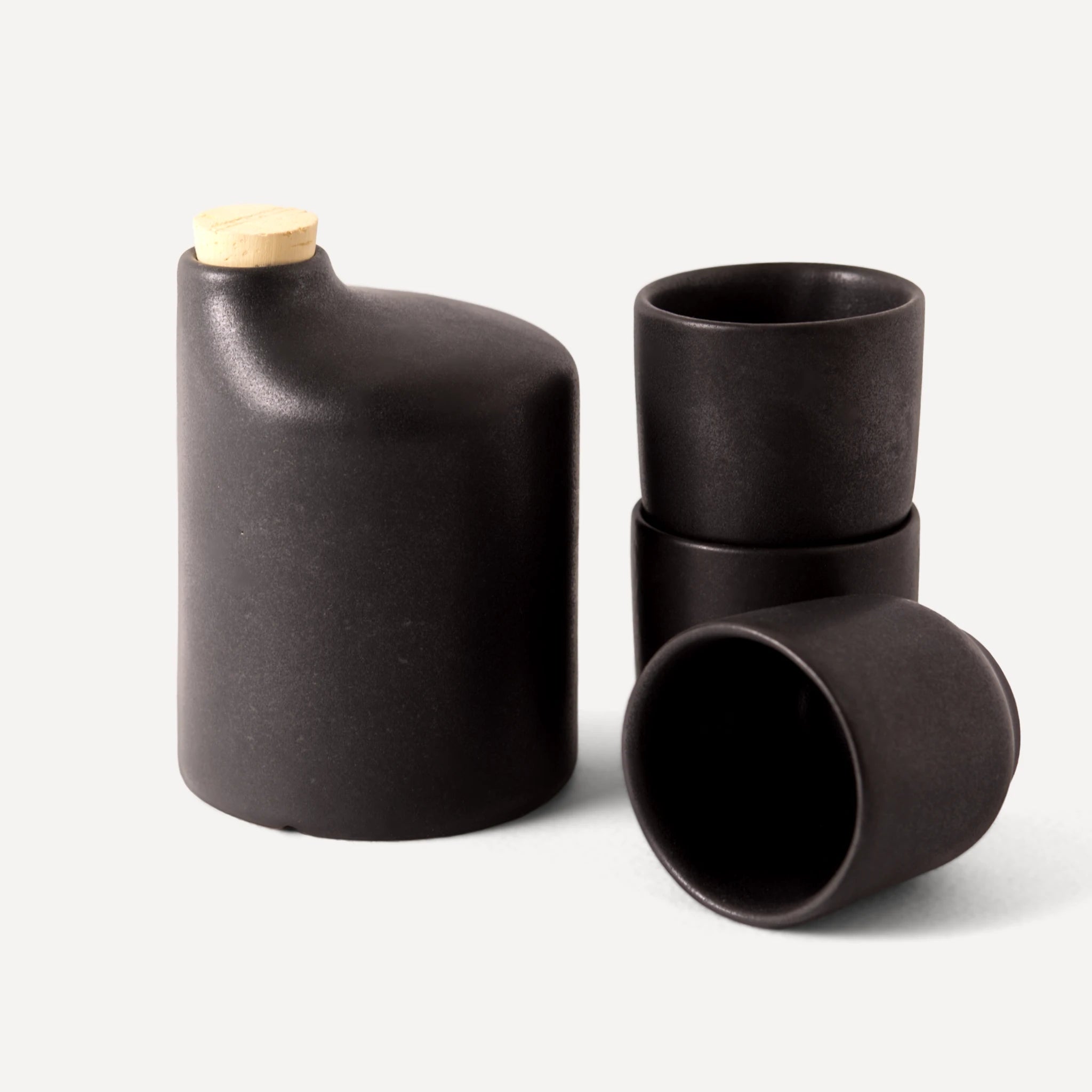 Araque | Handmade Ceramic Shot - Anthrazit Matte Black - 50 ml
