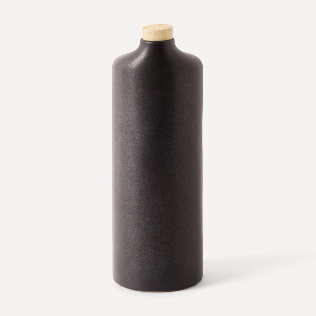 Araque | Handmade Ceramic Bottle - Anthrazit Matte Black - 560 ml