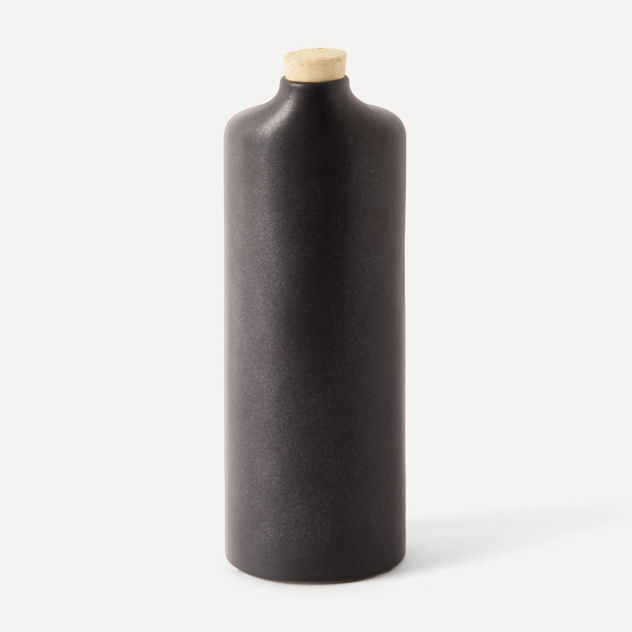 Araque | Handmade Ceramic Bottle - Anthrazit Matte Black - 560 ml