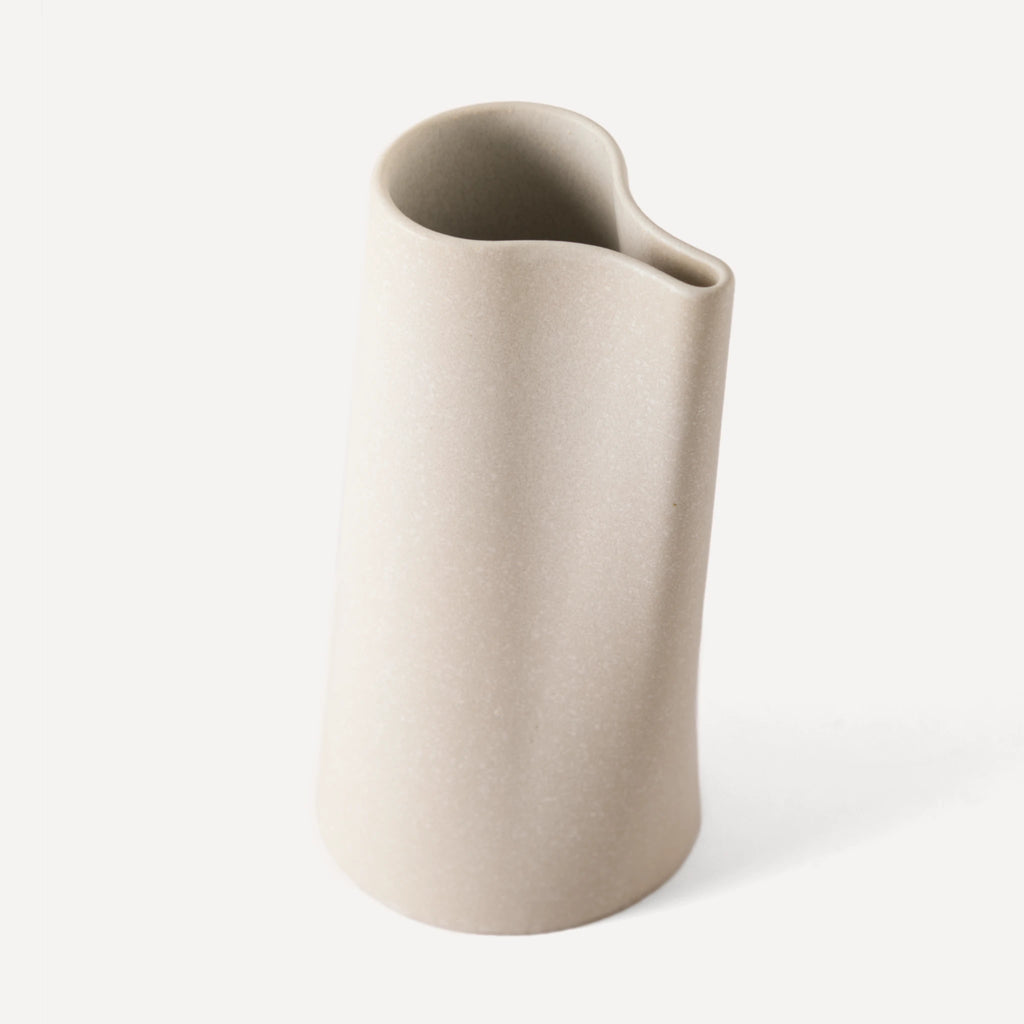 Fold | Handmade Ceramic Pitcher - Stone Grey - 800 ml