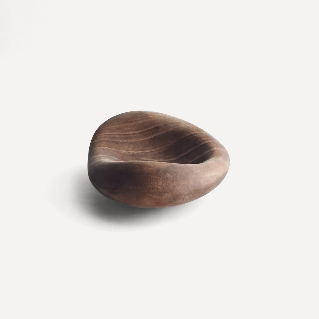 Trace | Handmade 3D Carved Wooden Jewelry Tray - Walnut
