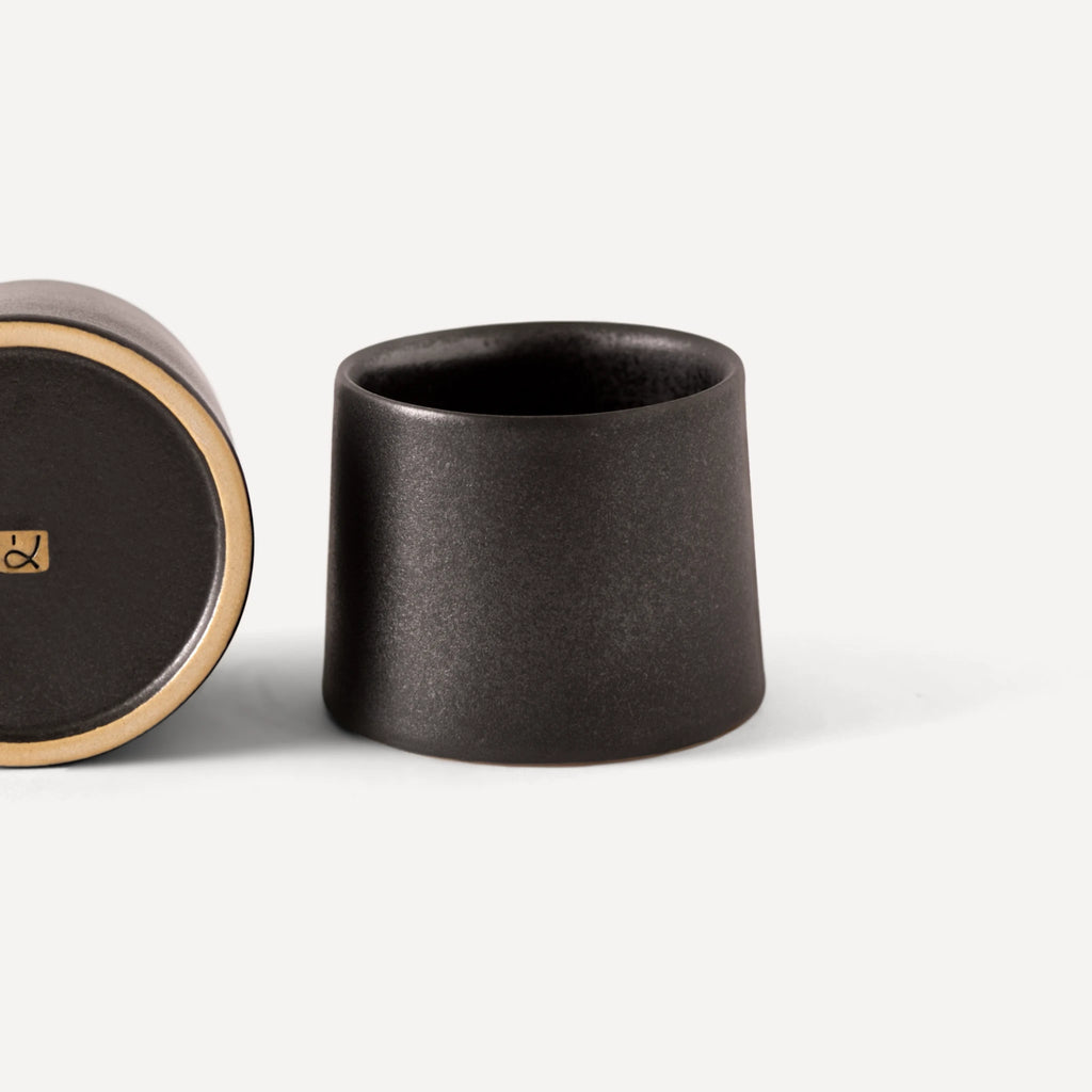 Sprout Mini | Handmade Ceramic Cup - Anthrazit Matte Black - 120 ml