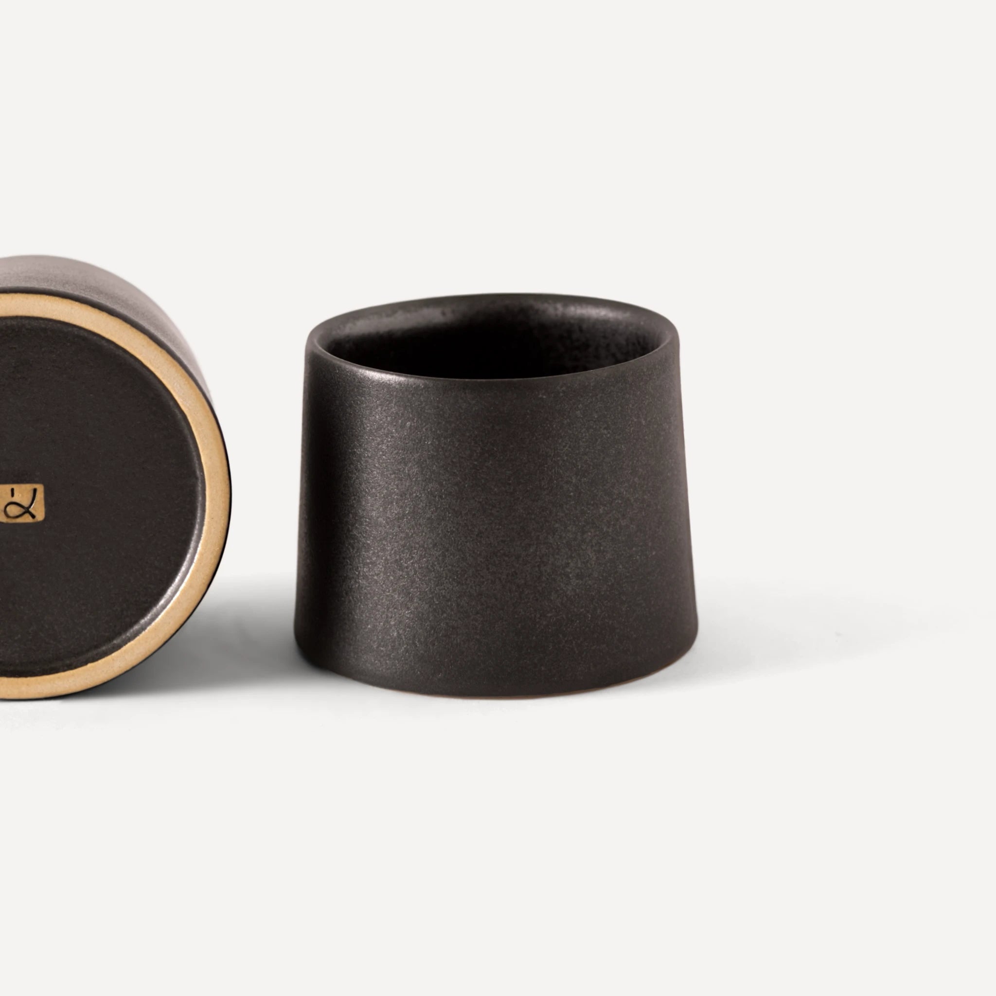 Sprout Mini | Handmade Ceramic Cup - Anthrazit Matte Black - 120 ml