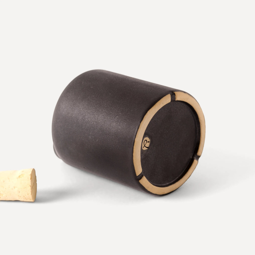 Araque | Handmade Ceramic Carafe - Anthrazit Matte Black - 220 ml