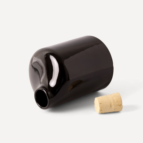 Araque | Handmade Ceramic Carafe - Afterdark Glossy Black - 220 ml