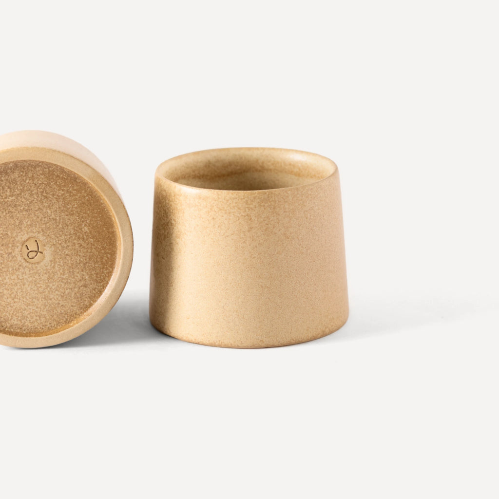 Sprout Mini | Handmade Ceramic Cup - Stone Beige - 120 ml
