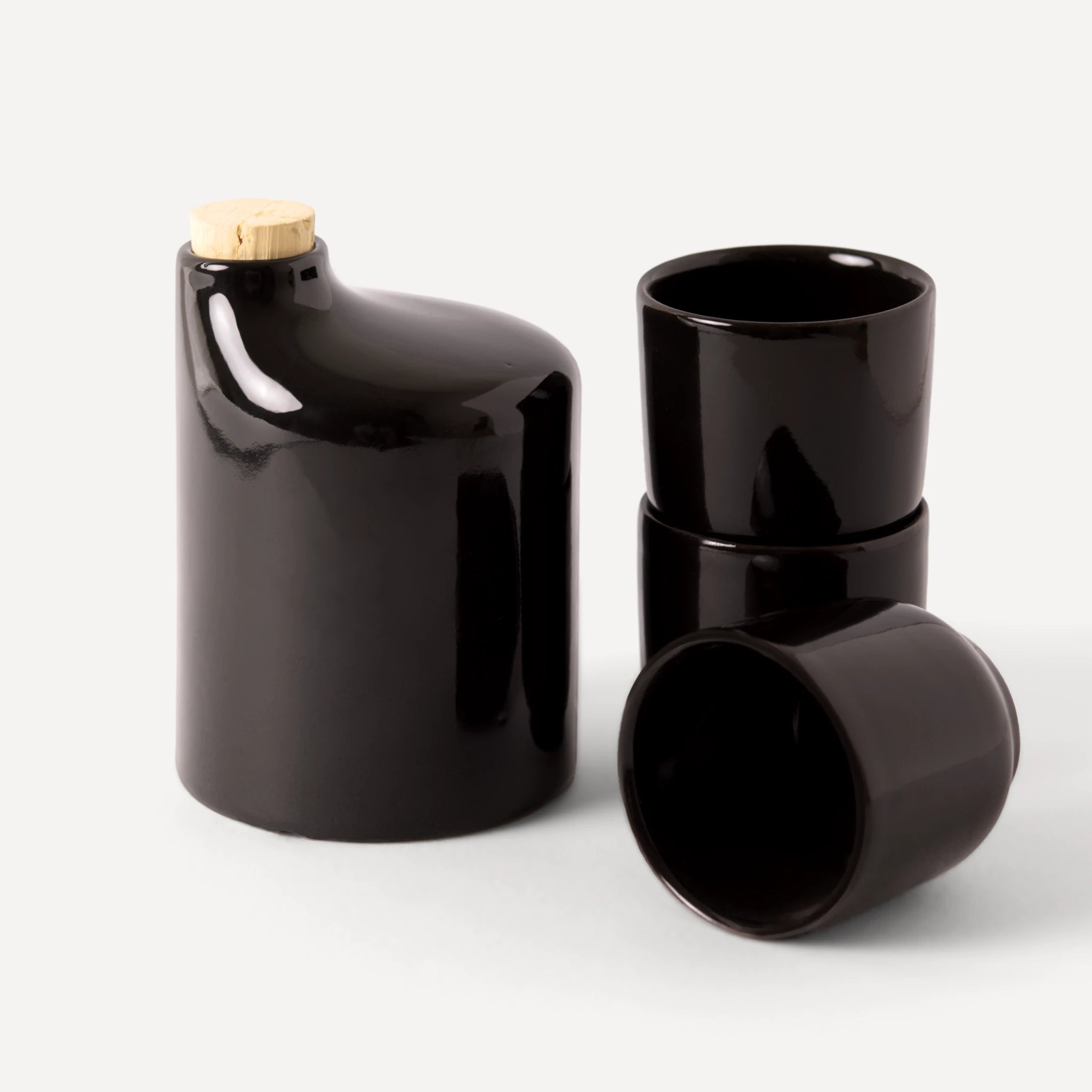 Araque | Handmade Ceramic Shot - Afterdark Glossy Black - 50 ml