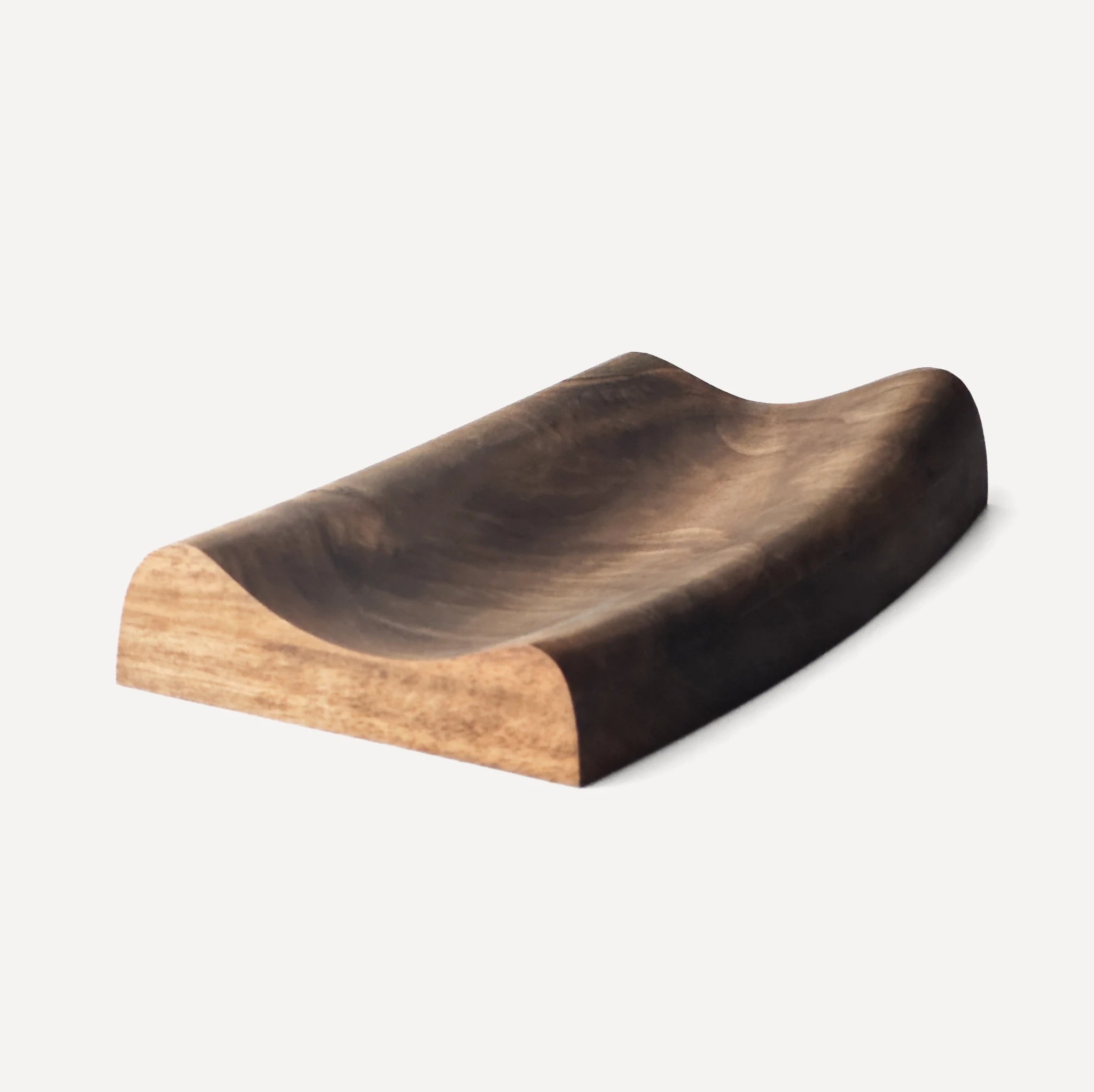 Papillon | Handmade 3D Carved Wooden Jewelry and Trinket Tray - Walnut