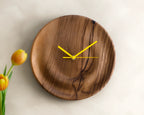 Dunes | Handmade 3D Carved Wooden Clock – Walnut