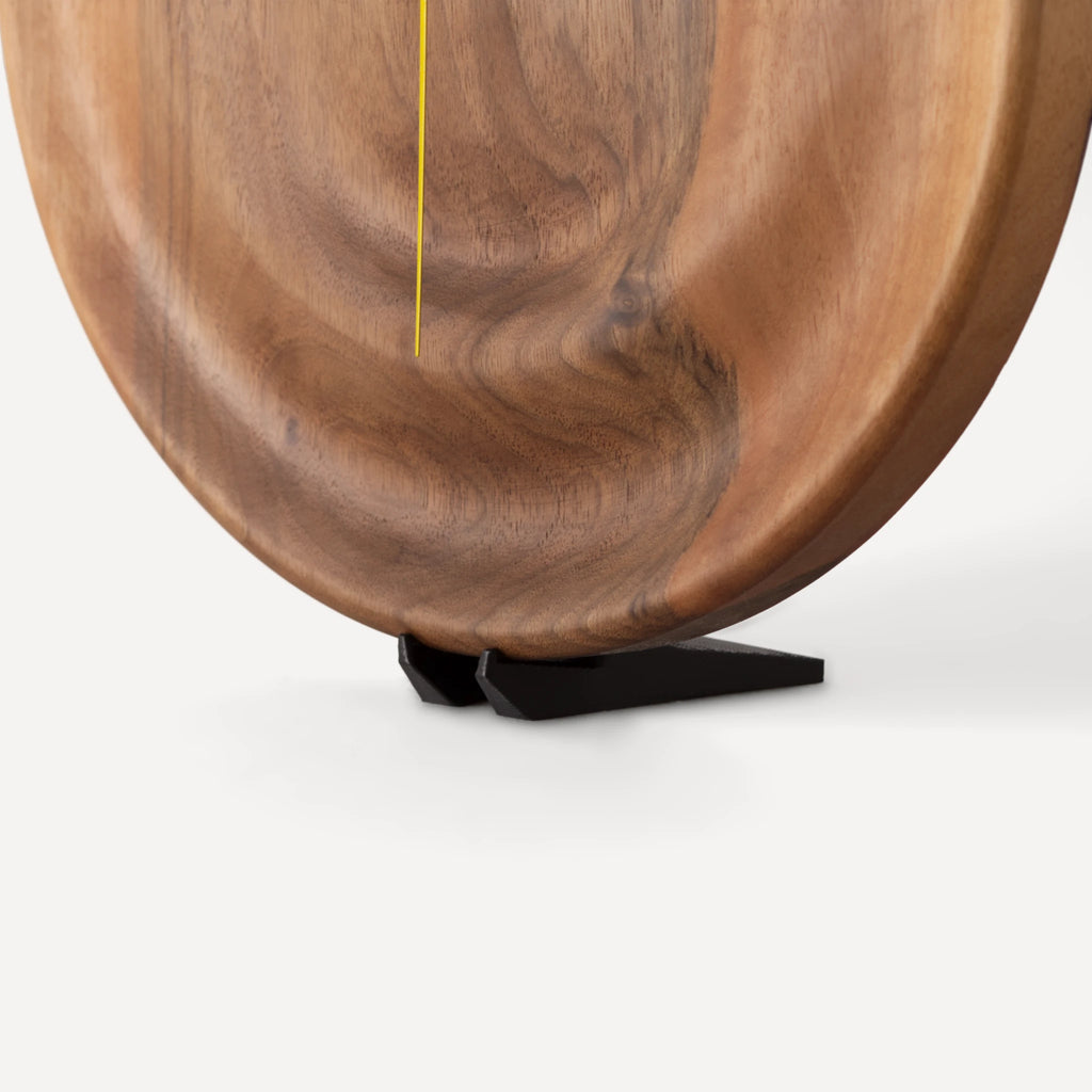 Dunes | Handmade 3D Carved Wooden Clock – Walnut
