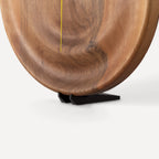 Dunes | Handmade 3D Carved Wooden Clock – Walnut